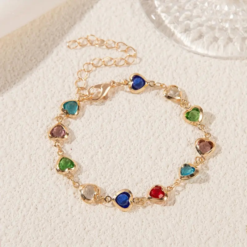 Kristallhjärta Armband/Halsband 2-Pack